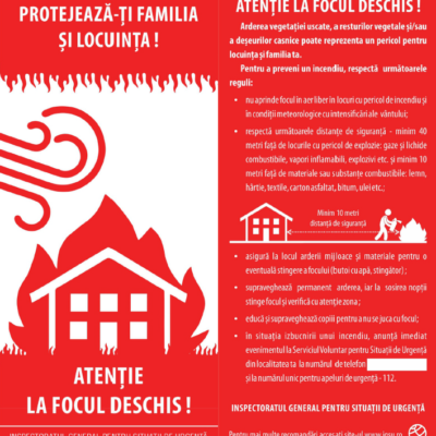 Ghid practic de prevenire a incendiilor la locuinţele şi anexele gospodăreşti din mediul rural